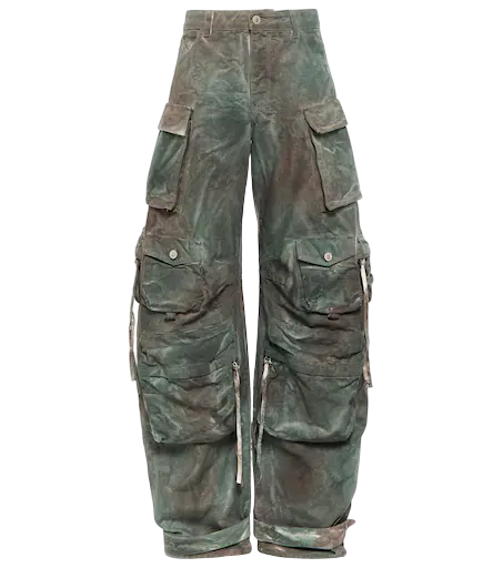 Fern Oversized Denim Cargo Pants