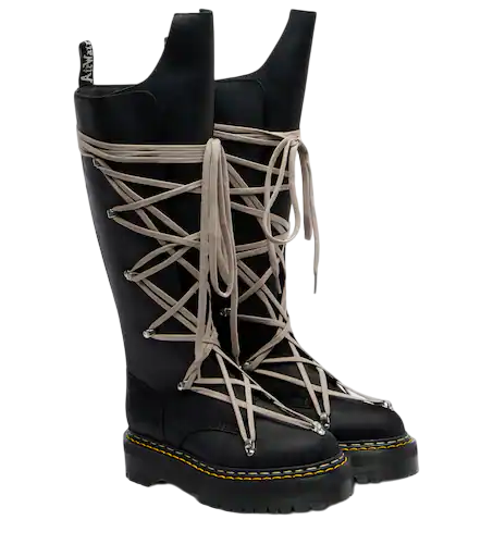 X Dr. Martens 1b60 Quad Sole Pentalace Knee-High Boots