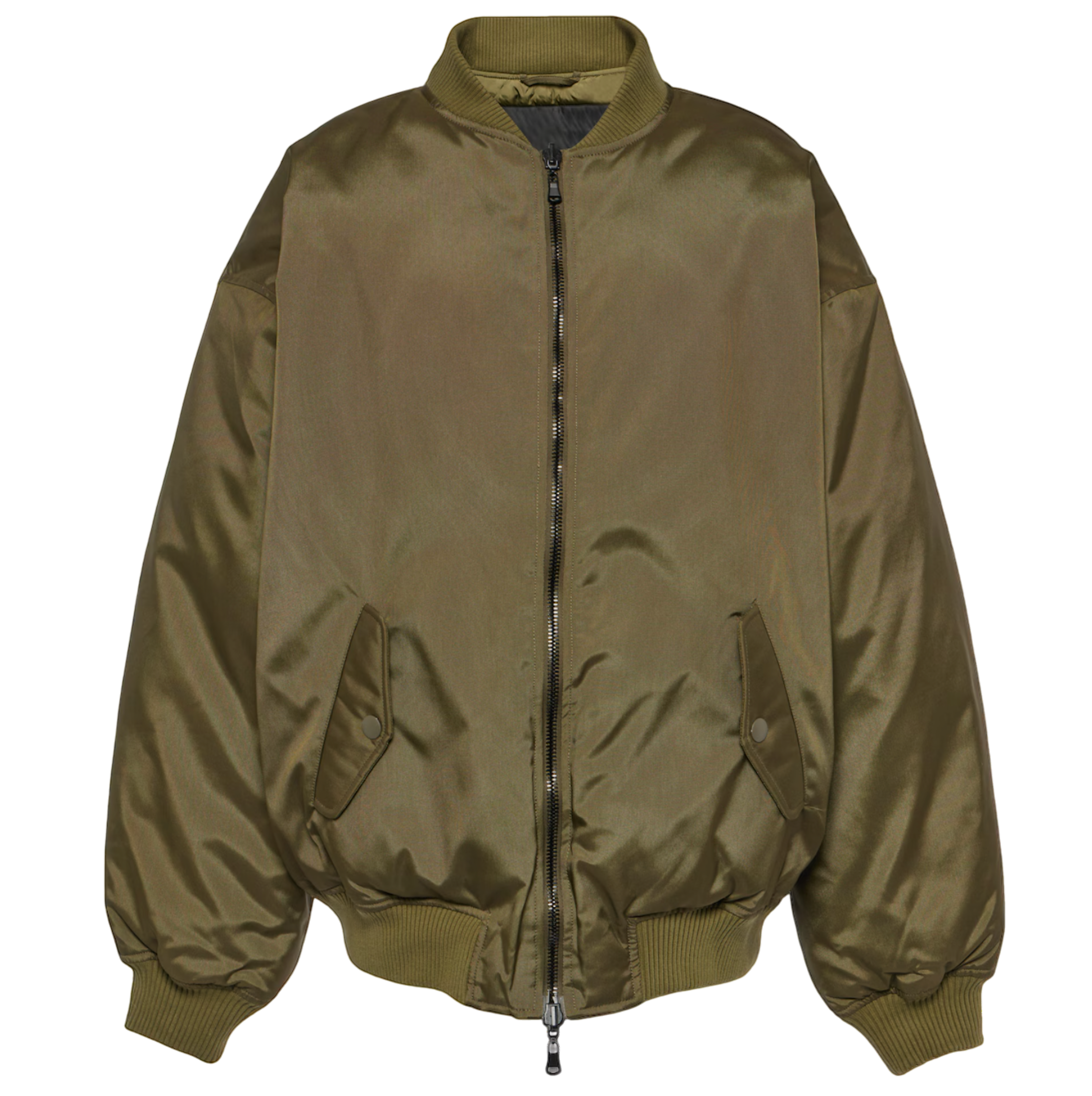 Reversible down bomber jacket