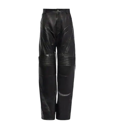 Leather Biker Pants