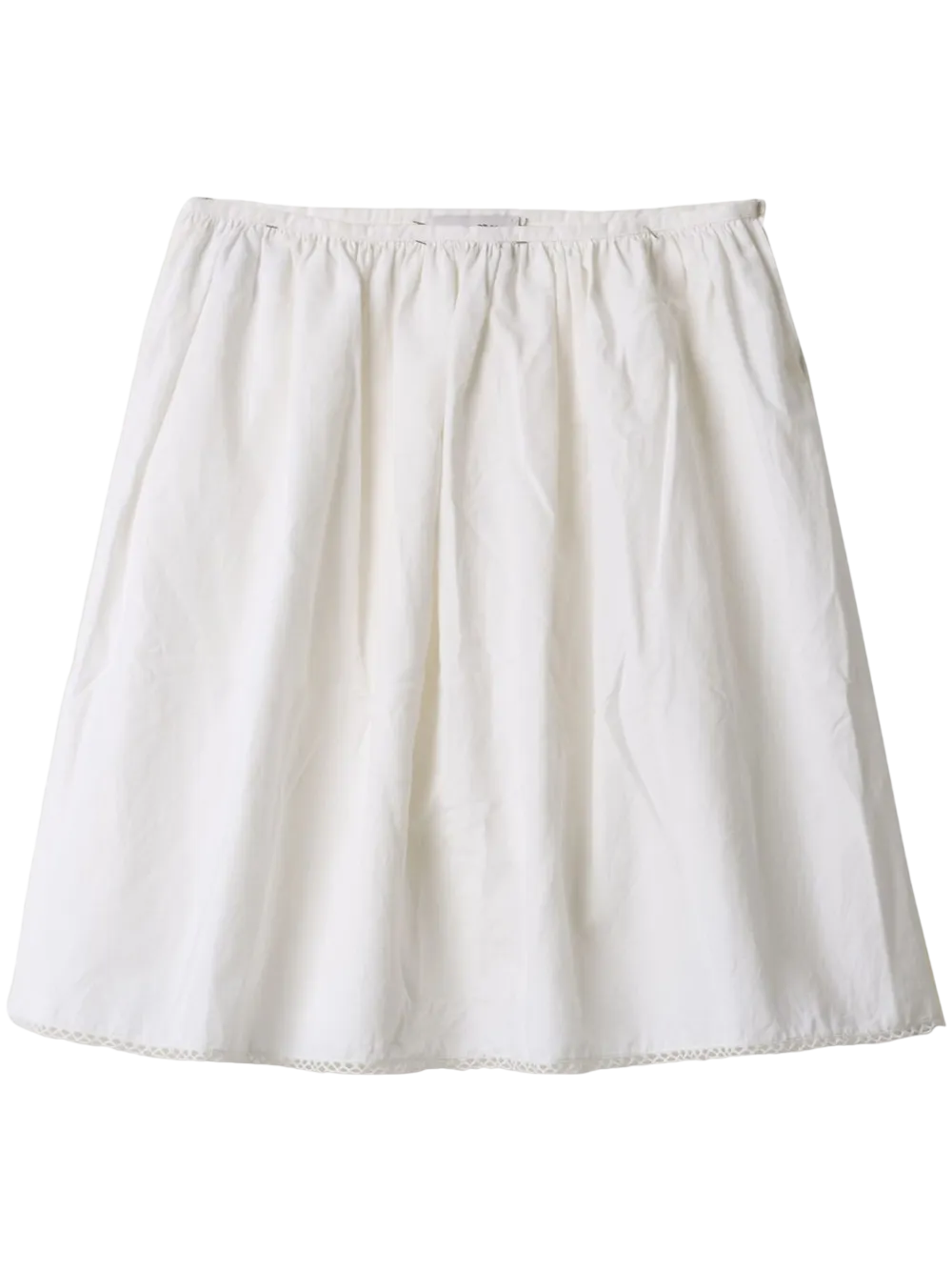 Miu Miu Logo-Print Midi Skirt