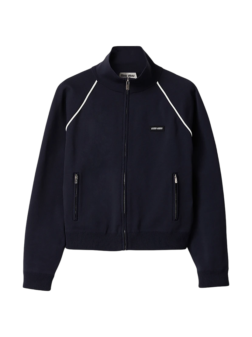 Technical Yarn Zipper Cardigan