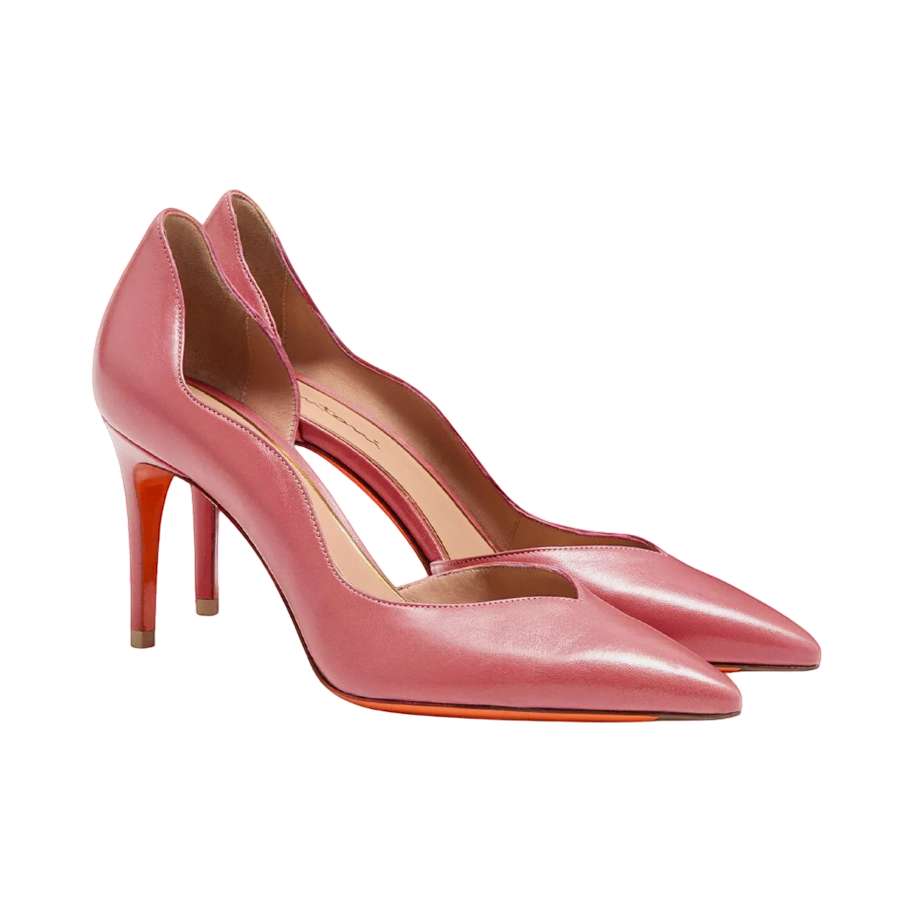 Leather High-Heel Pump