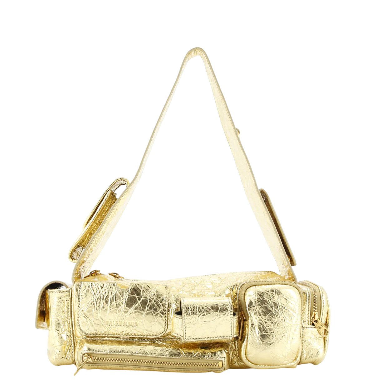 Superbusy Multi-Pocket Sling Bag Leather