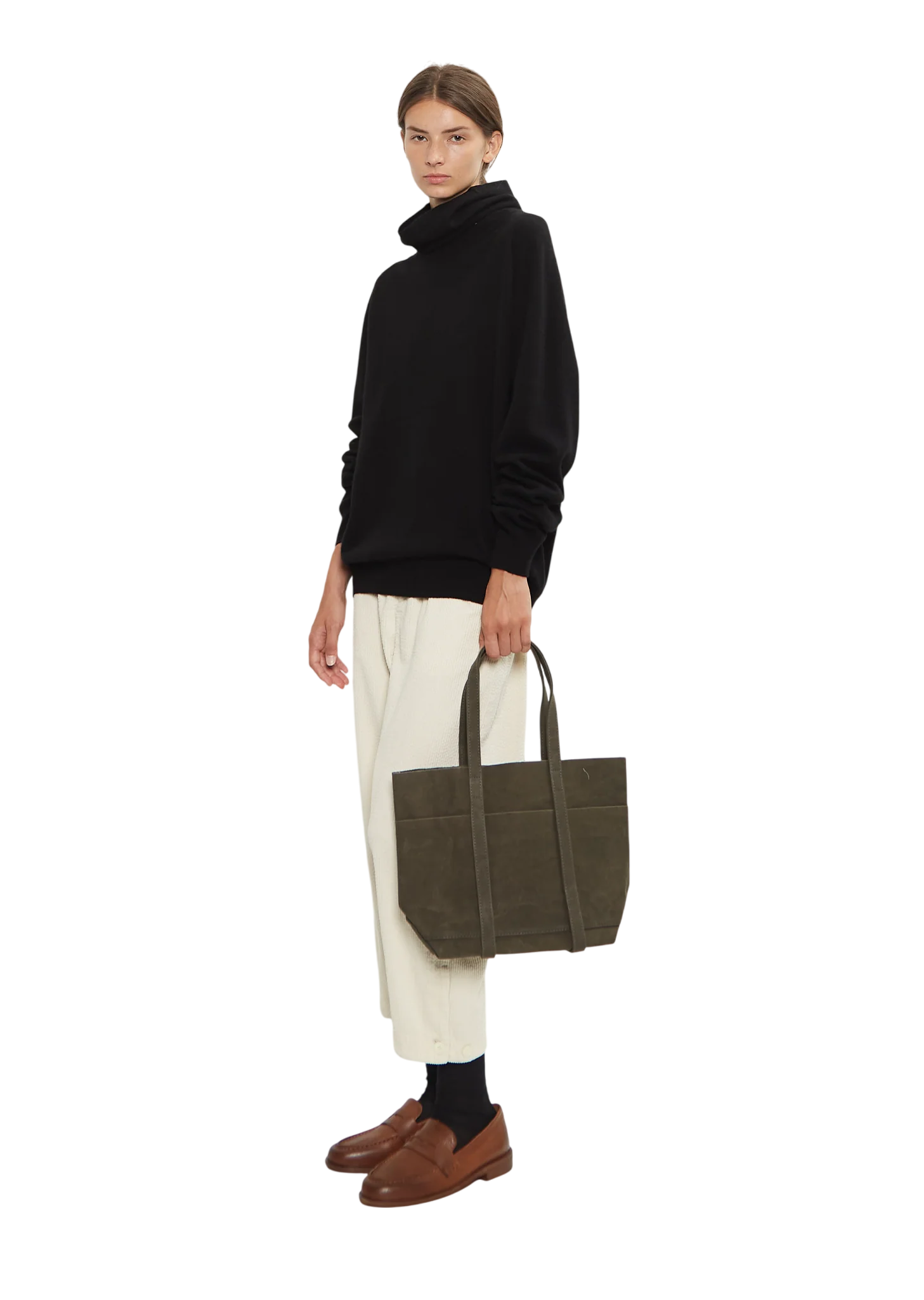 Washed Cotton 6 Pockets Tote