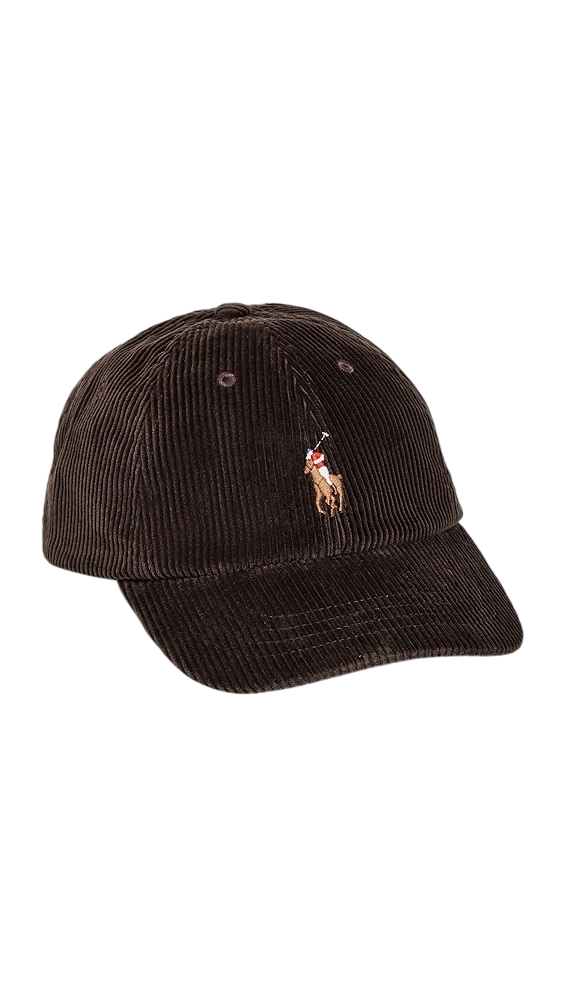 Corduroy Classic Sport Cap With Pony Logo