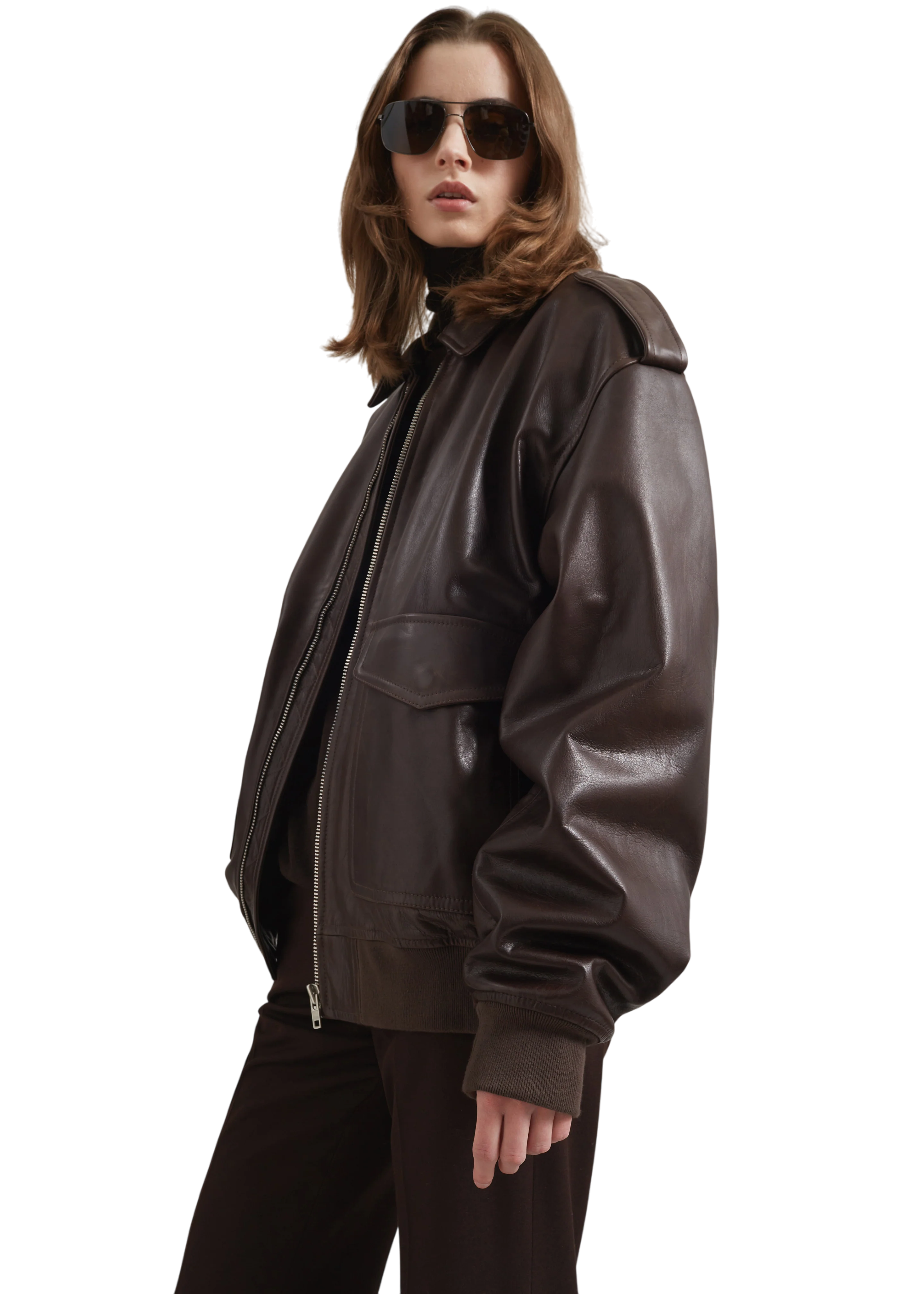 Viper Leather Jacket - Brown