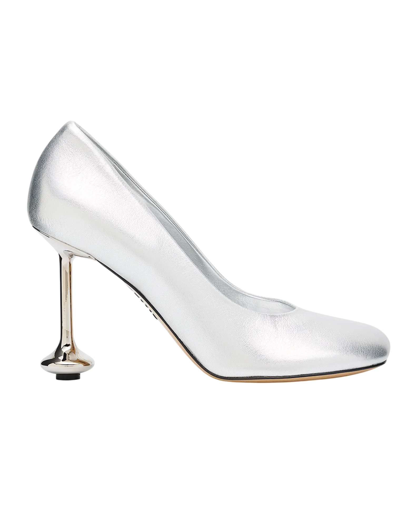 Toy Metallic Leather Stiletto Pumps