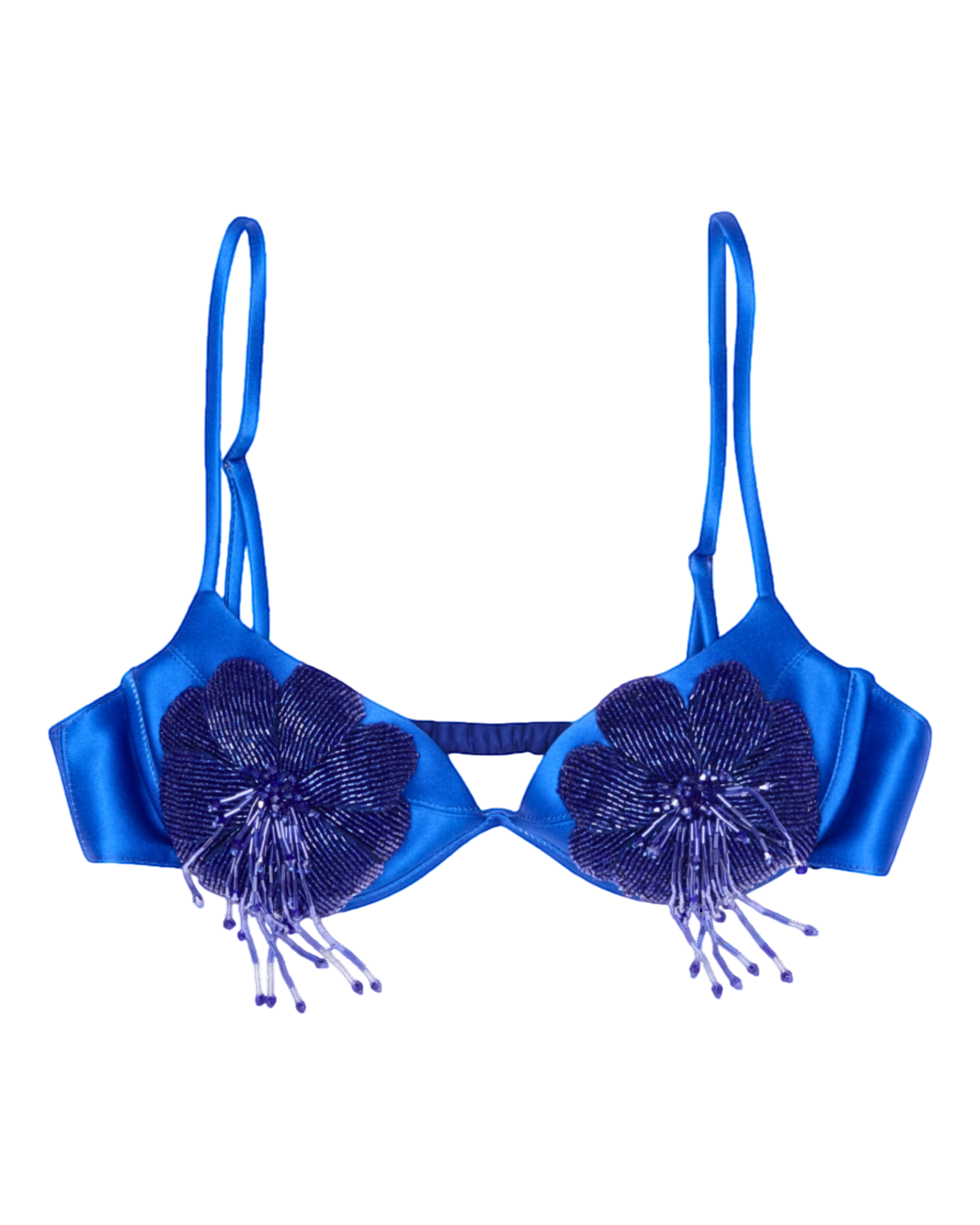 Bare Tip Satin Bra Top