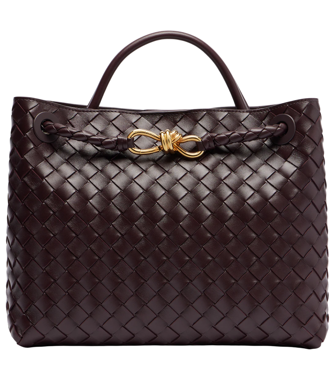 Andiamo Intrecciato Medium Leather Tote Bag