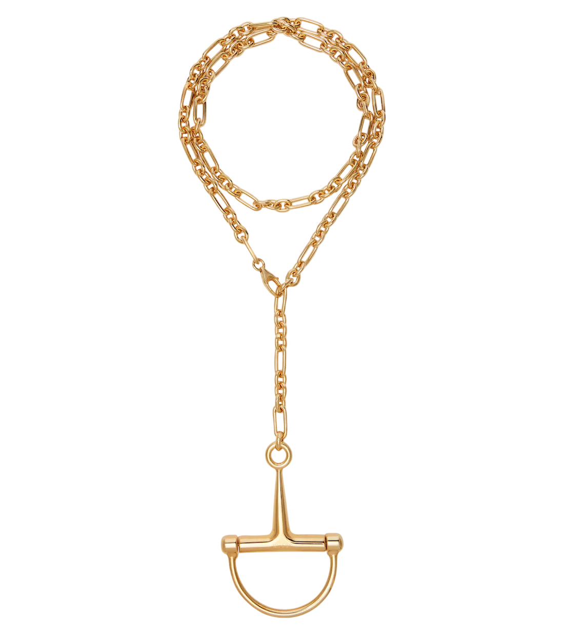 Half Horsebit Chain Necklace