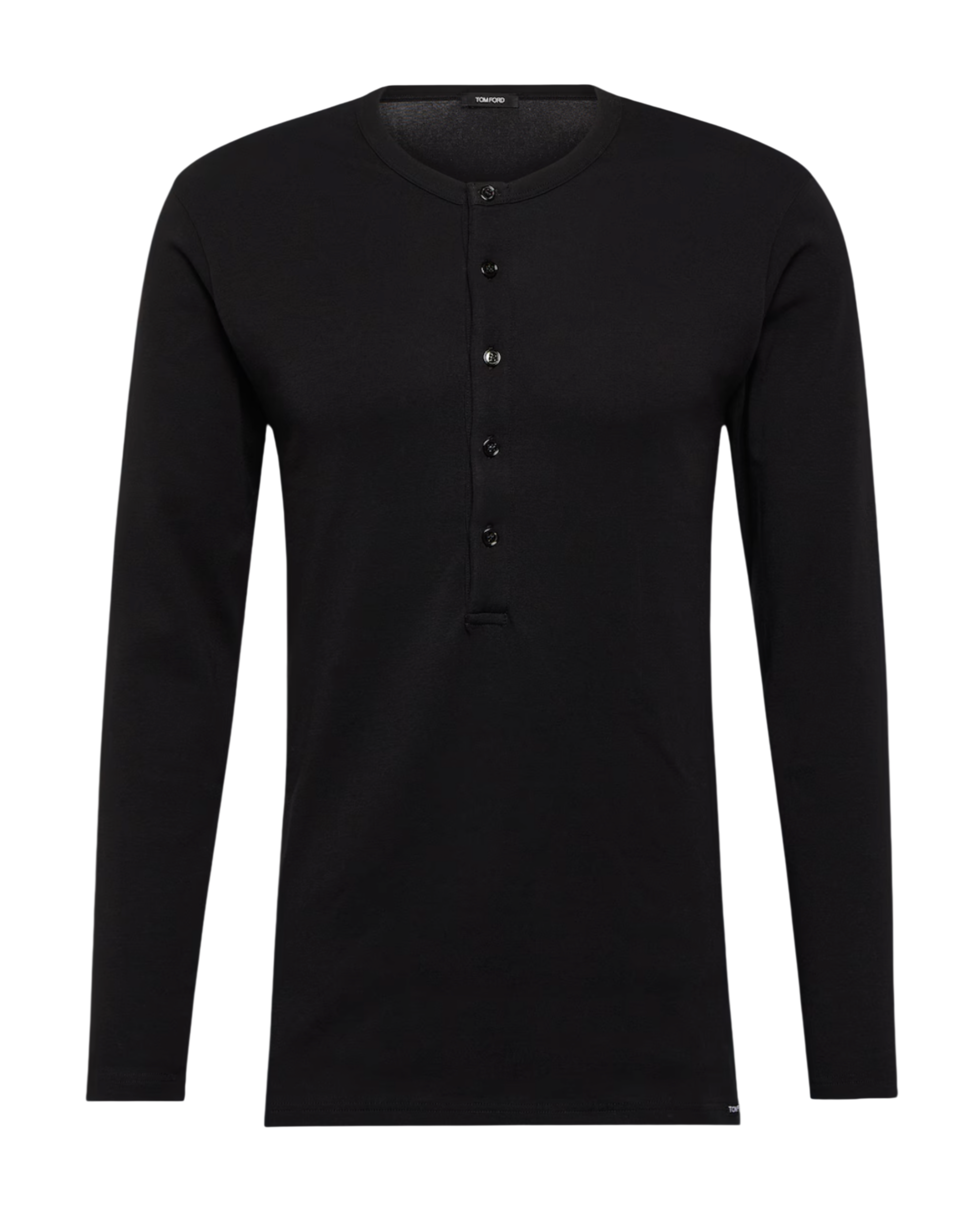  Cotton-Blend Henley Shirt