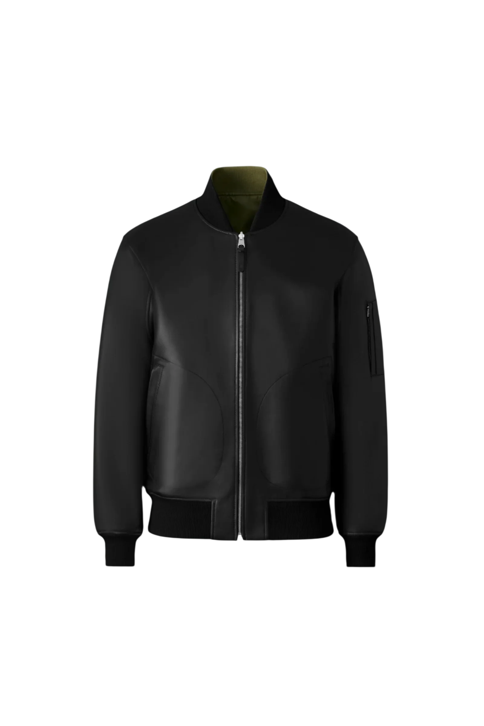 Easton-Sa 2-In-1 Reversible Leather Bomber Jacket