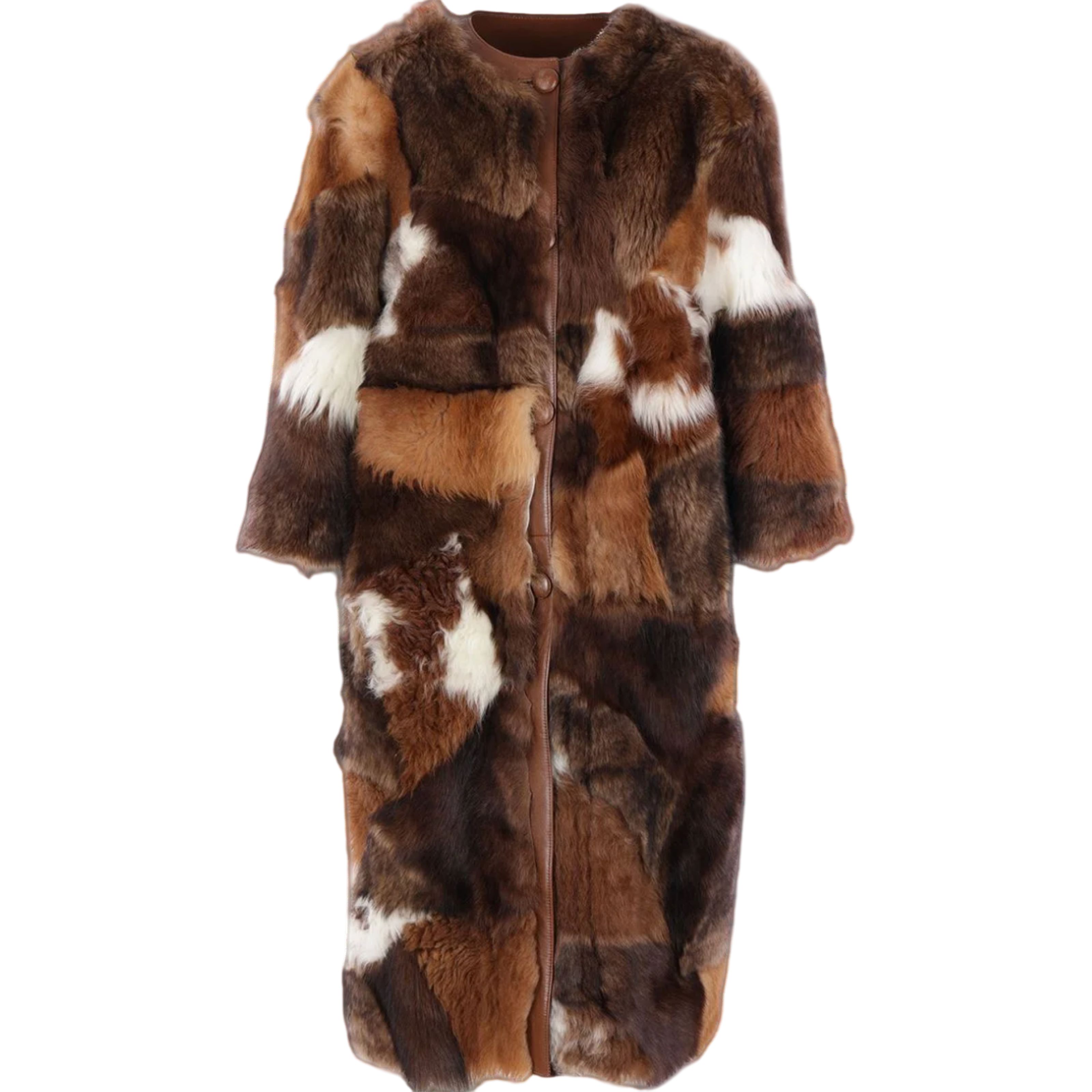 Prada Patchwork Long Coat