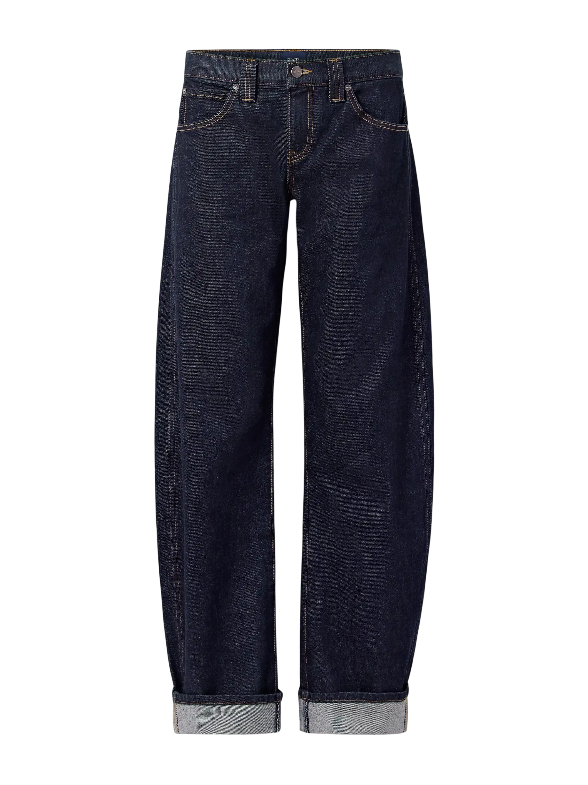 Karo Mid-Rise Barrel-Leg Jeans