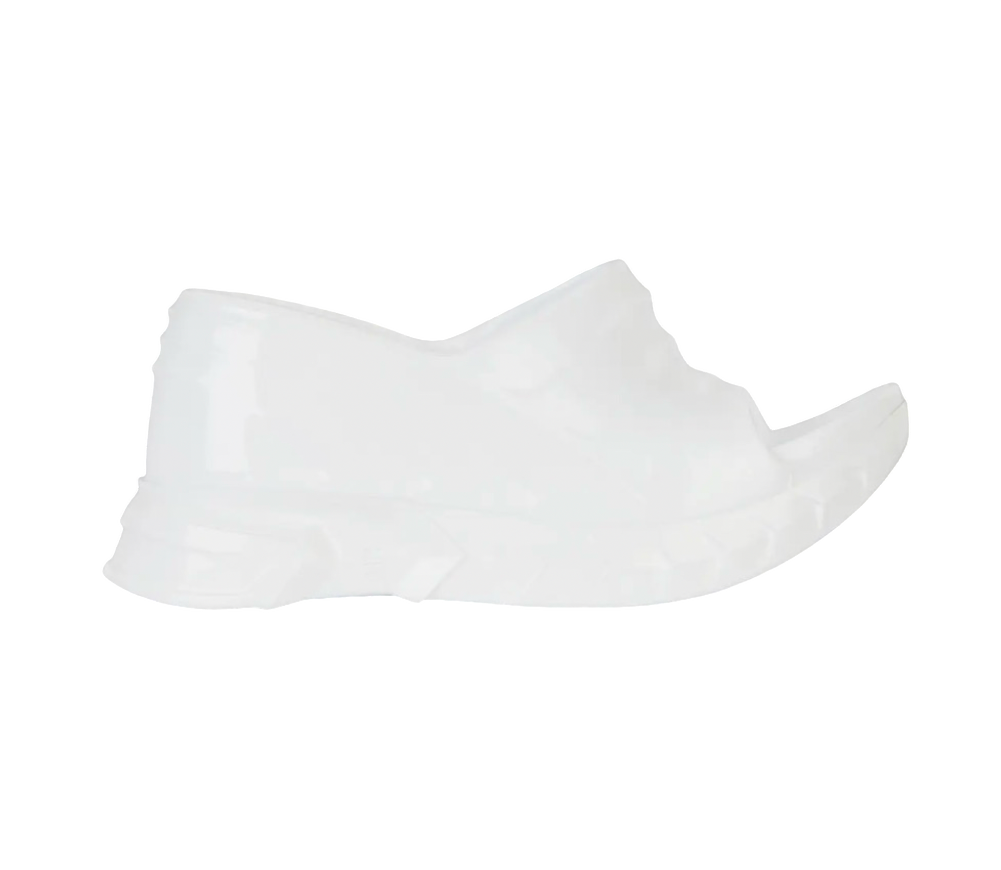 Marshmallow Wedge Sandals In Rubber in White