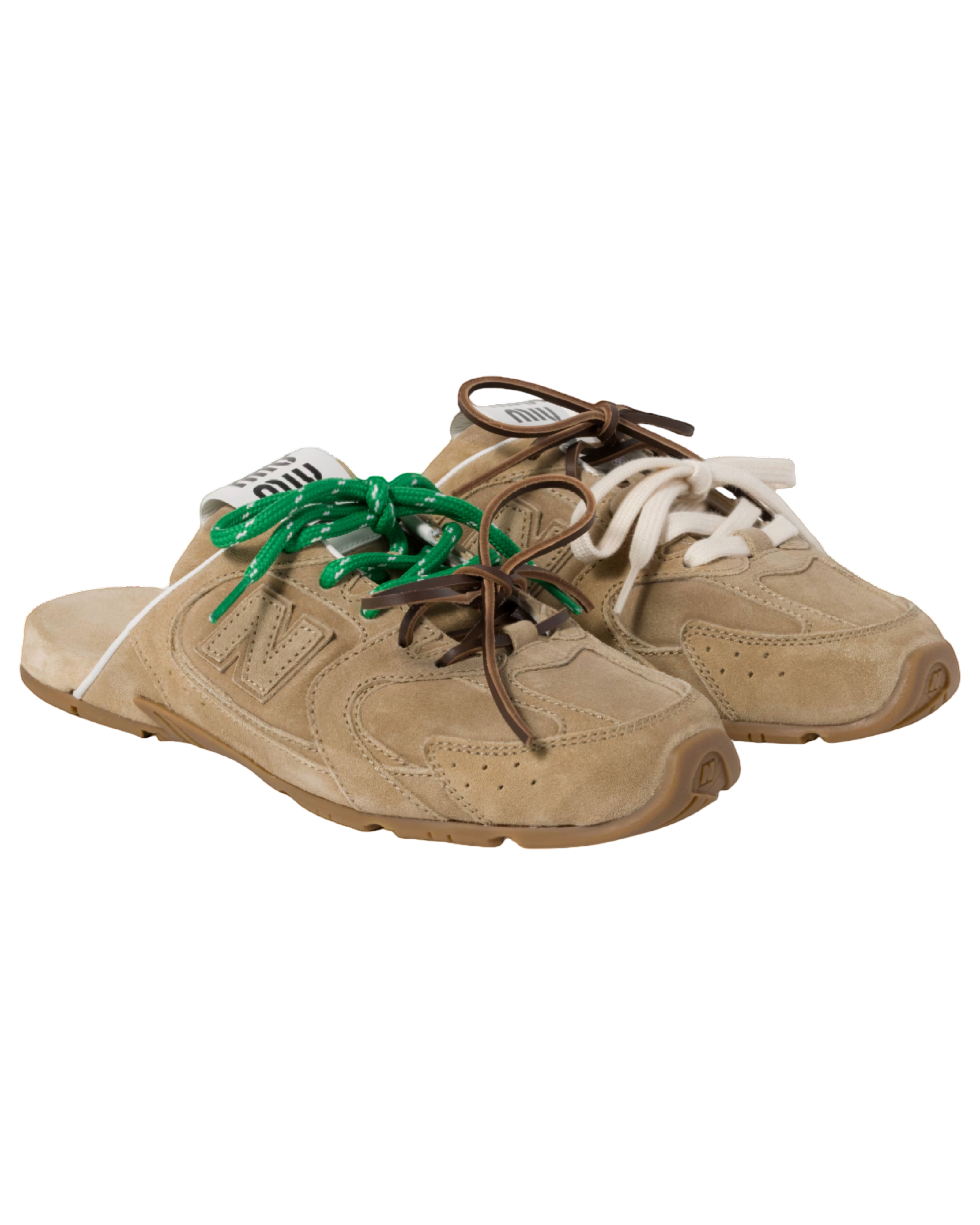 New Balance X Miu Miu 530 Sl Faded Suede Mules