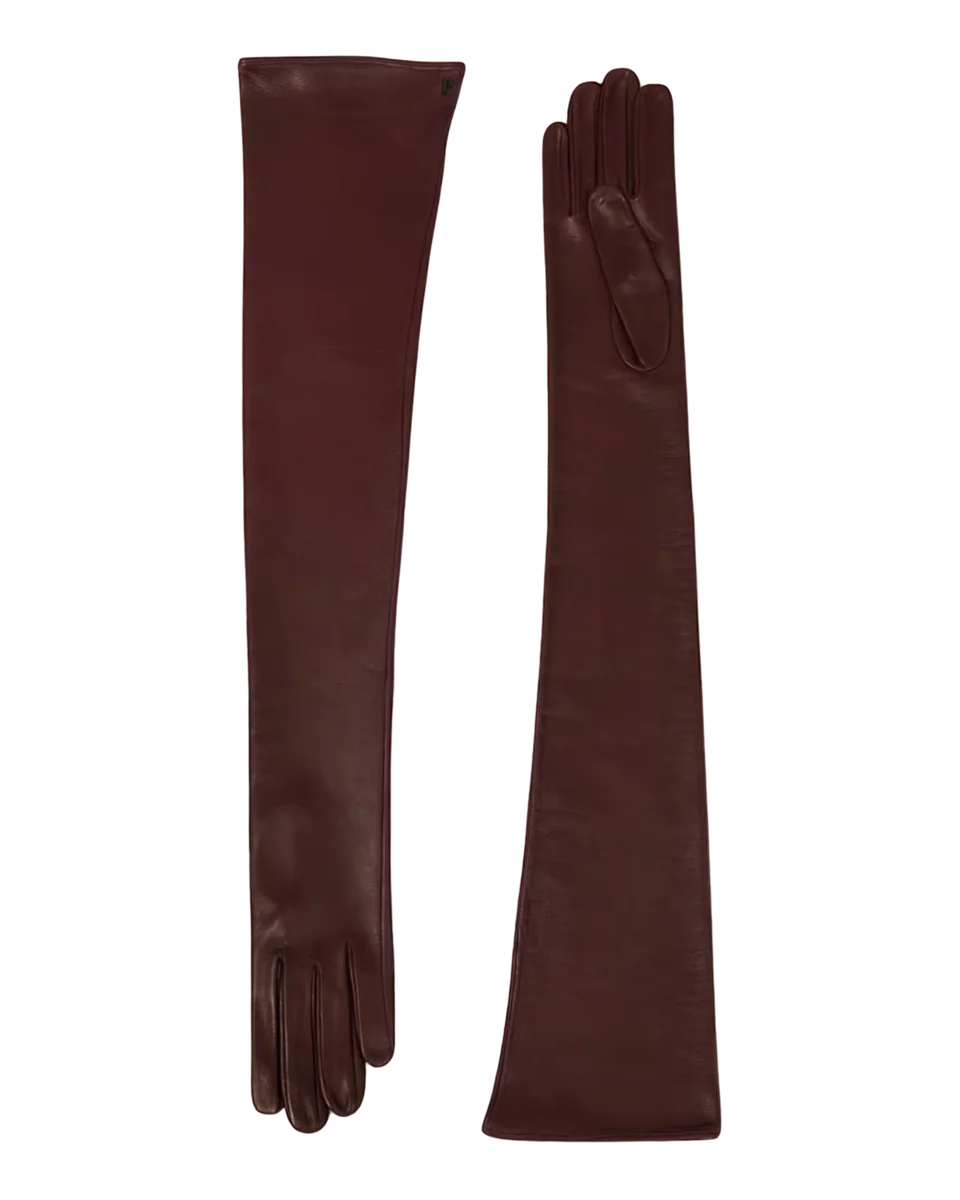 Leather Opera Gloves Choco