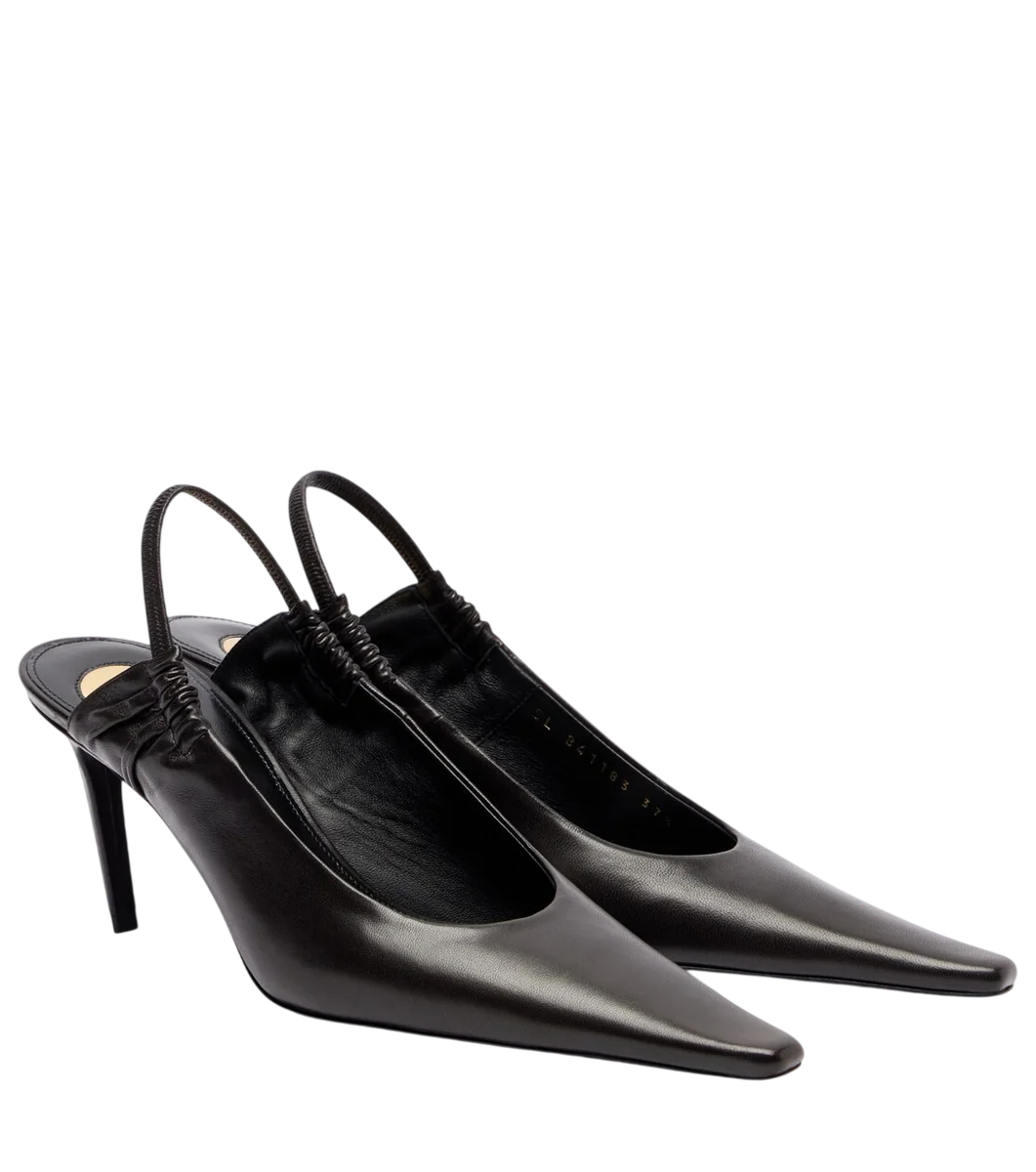 Anne-Marie 75 leather slingback pumps