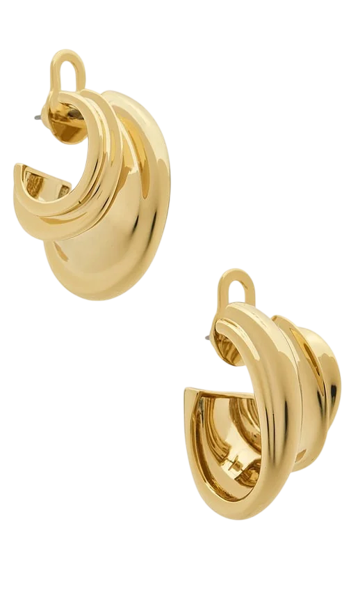 Leona Hoops in Gold
