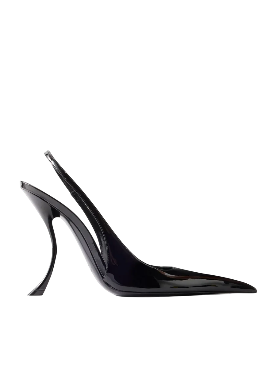 Apolline Patent-Leather Slingback Pumps