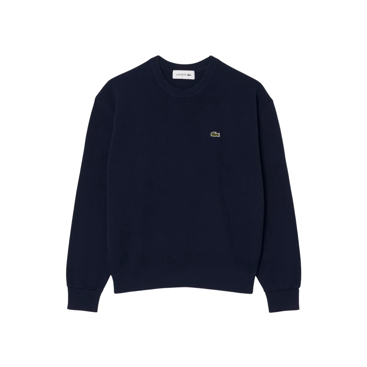 Relaxed Fit Cotton Crew Neck Sweater