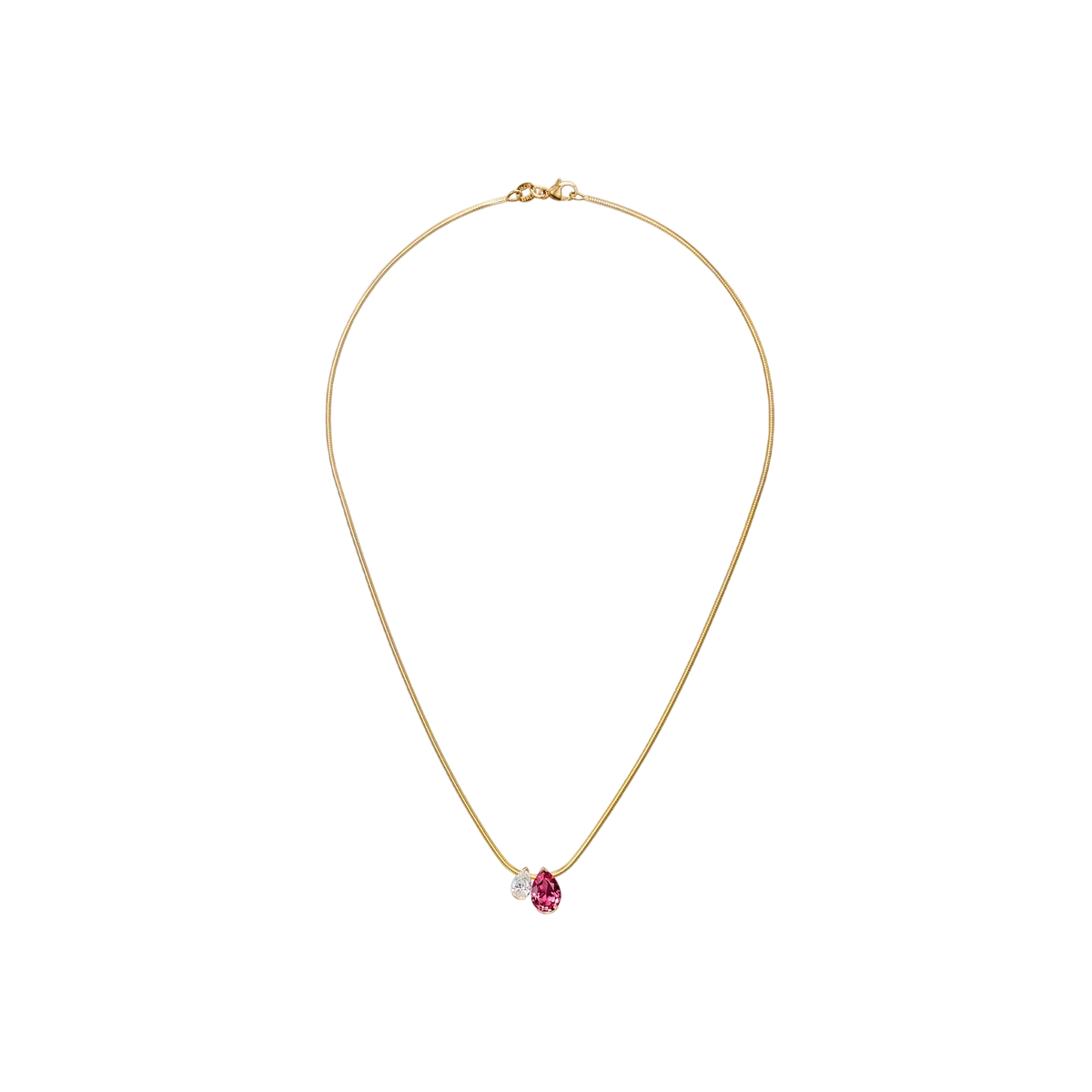 The Rubellite Muse Duo Pendant