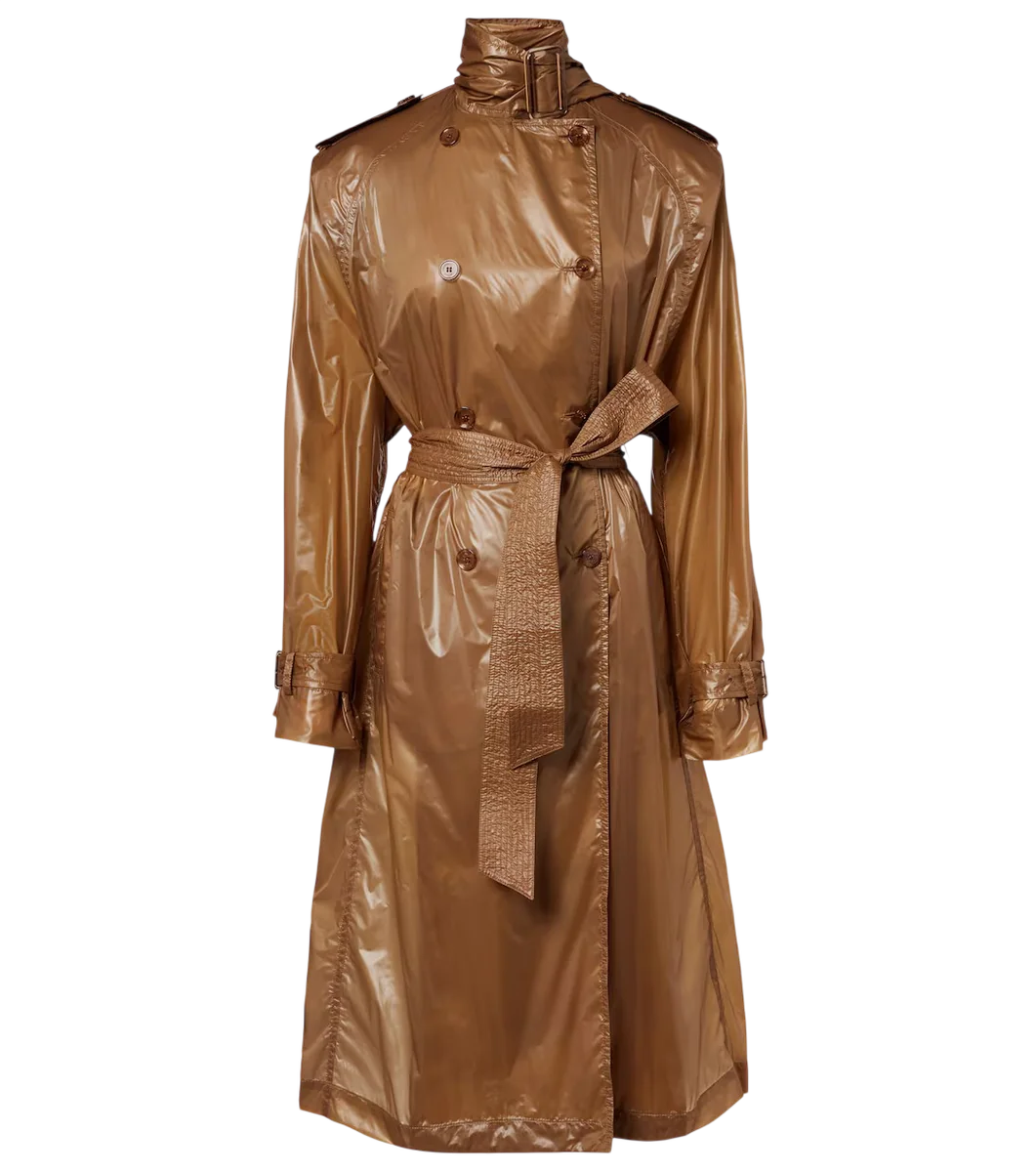Tie-Neck Trench Coat