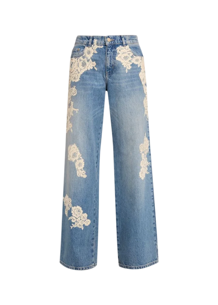 Bambie Lace Applique Jeans