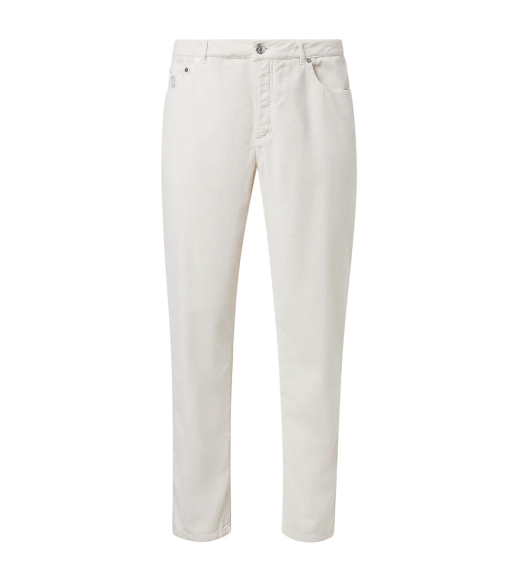 Cotton Corduroy Straight Pants