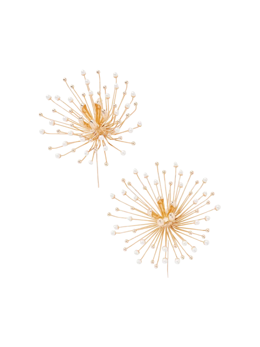 Damita Gold-Tone Faux Pearl Earrings