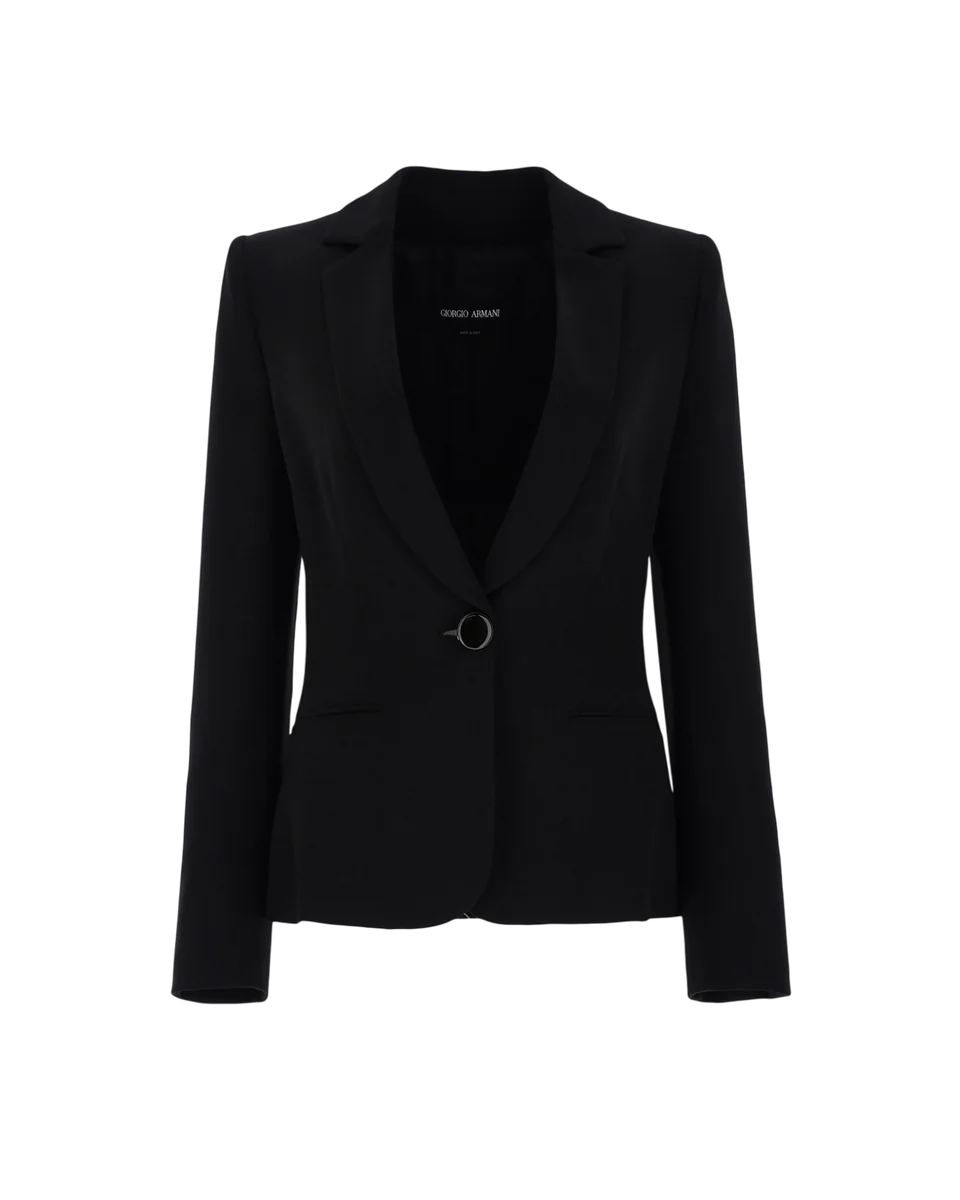 Mulberry Silk Single-Breasted Jacket