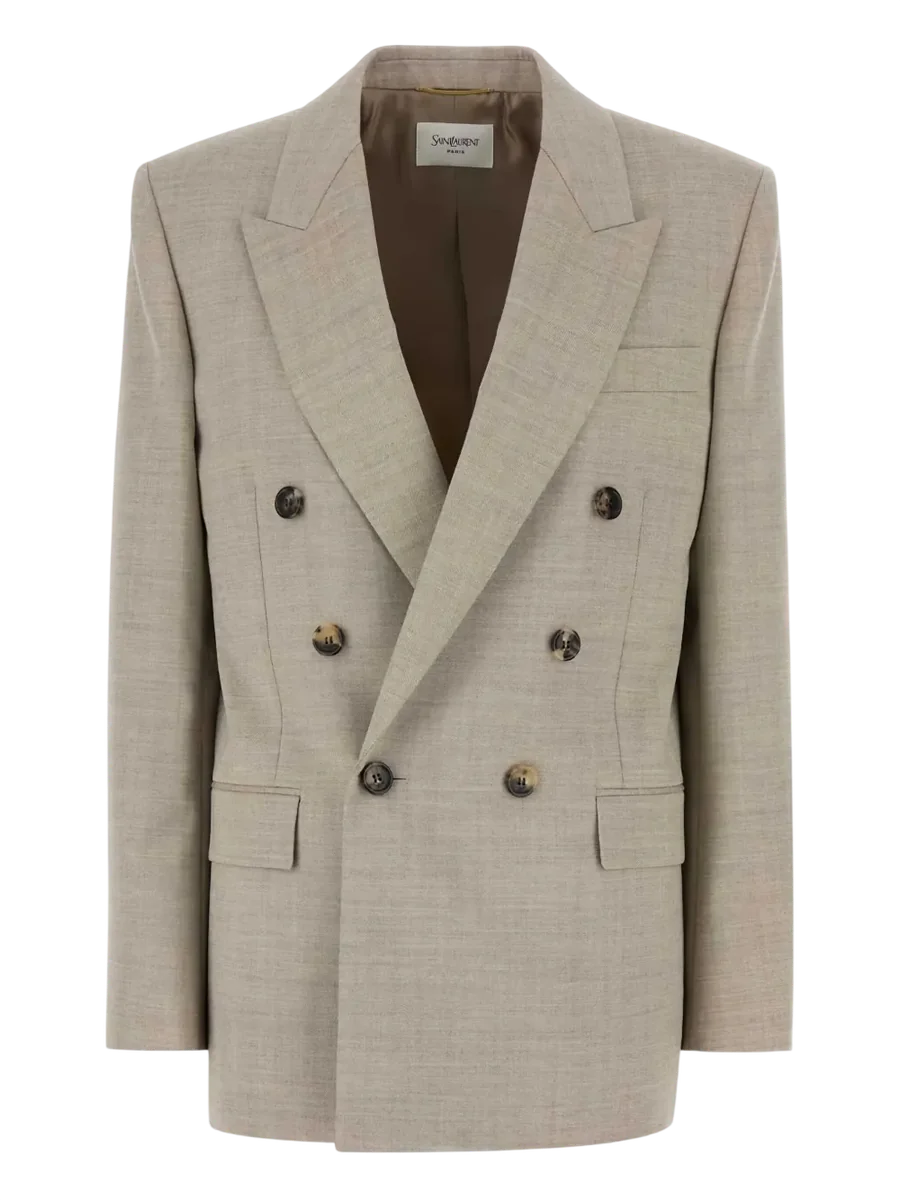 Double-Breasted Wool Blazer