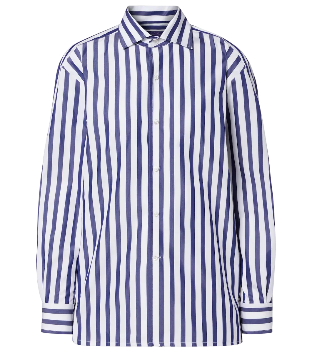 Striped Cotton Poplin Shirt