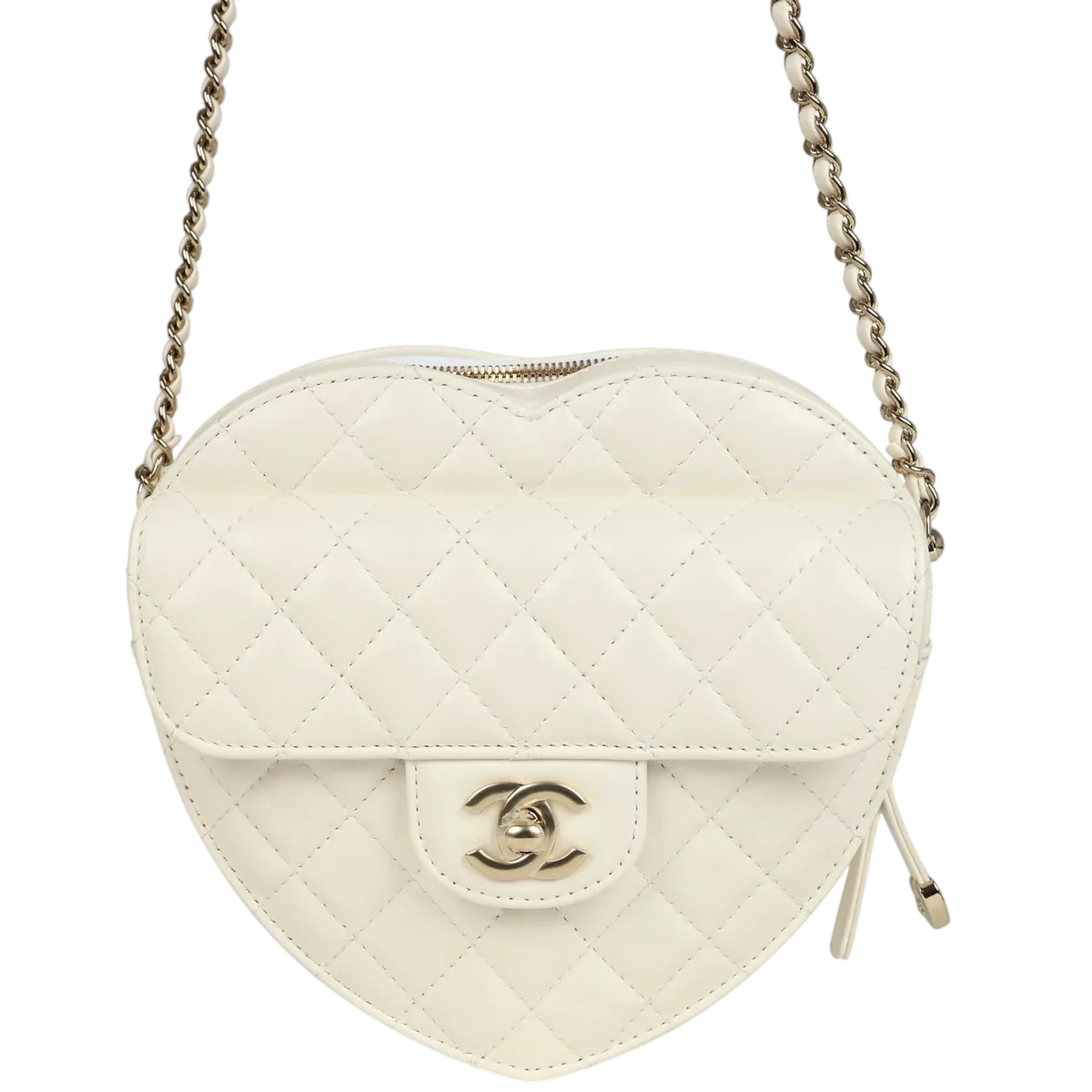 Chanel Cc In Love Large Heart Bag With Chain
