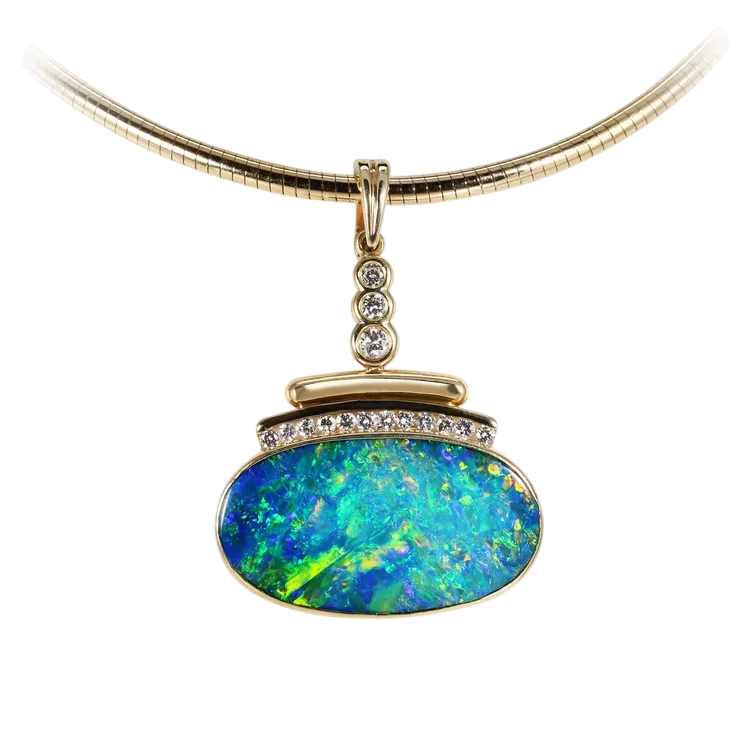 Black Opal Pendant