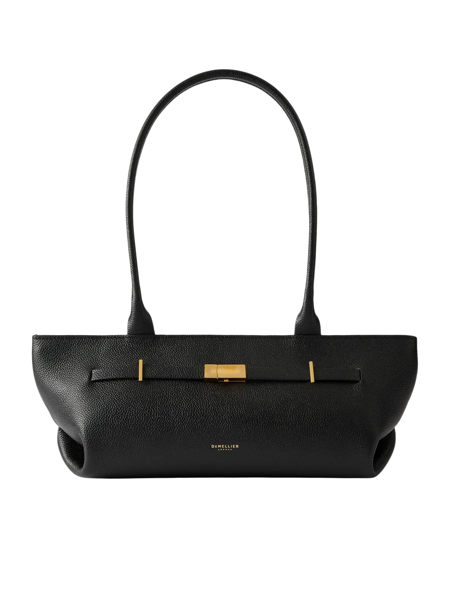 The New York Shoulder Textured-Leather Bag