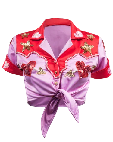 Cupid's Crossfire Tie Top