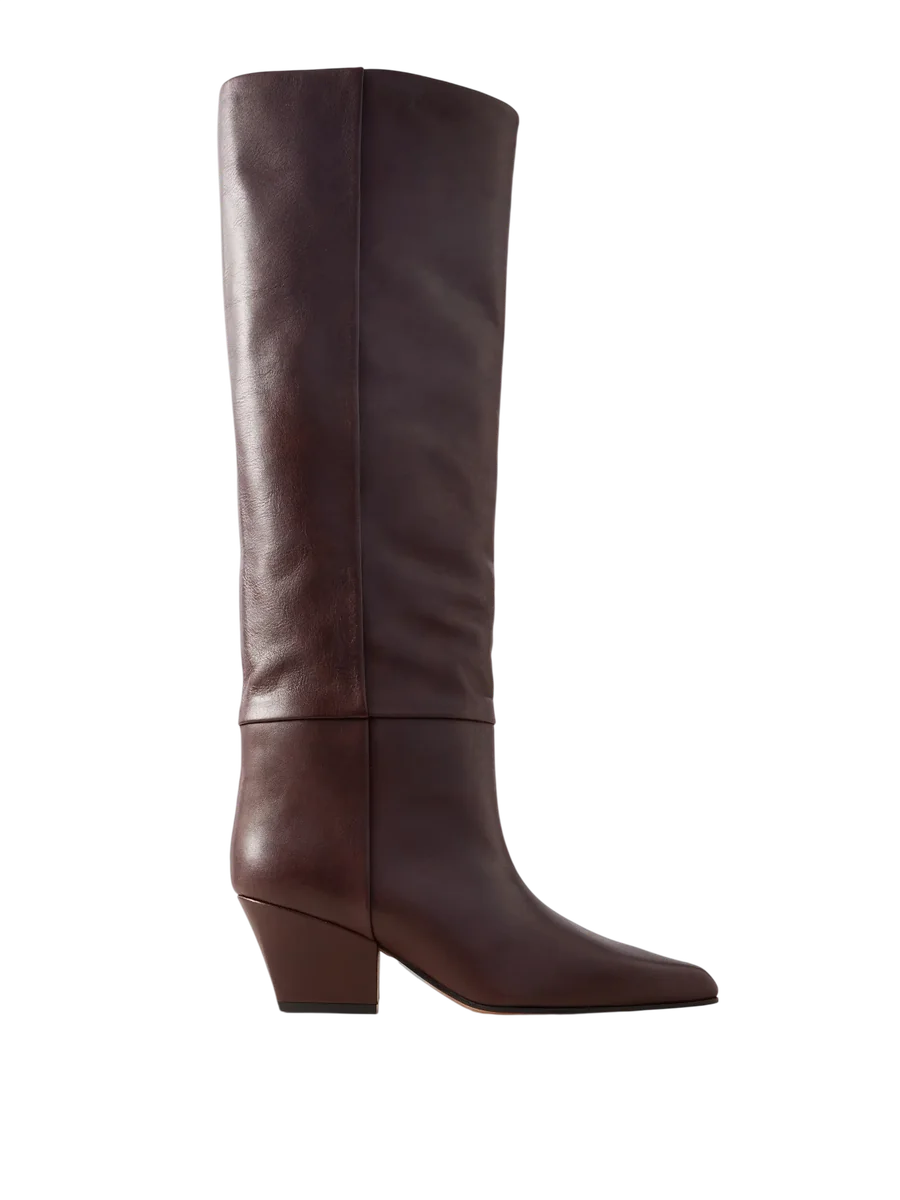 Jane Leather Knee Boots