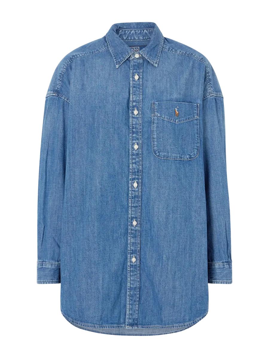 Embroidered Denim Shirt