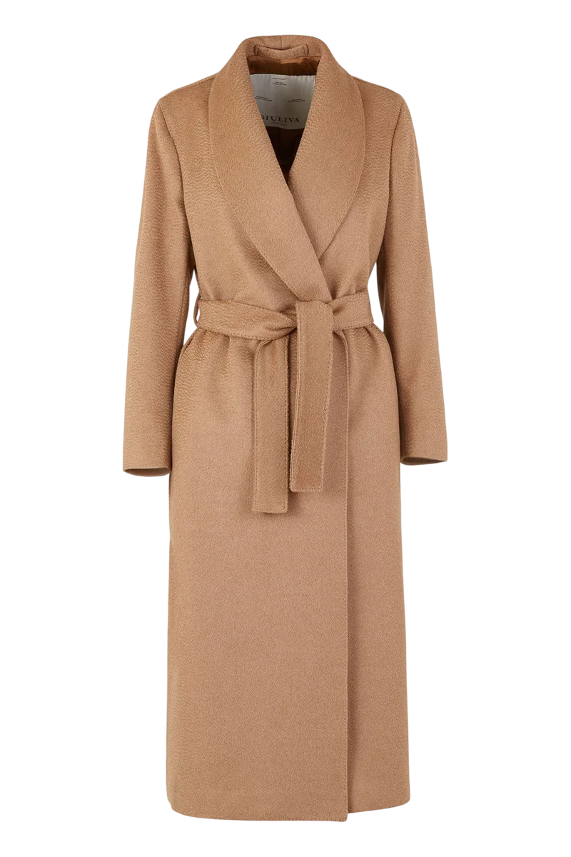 Linda Shawl Collar Robe in Camelhair