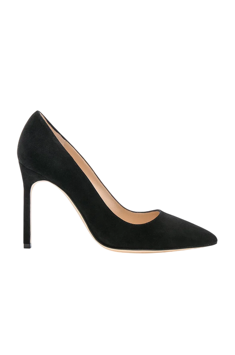 BB 105 Suede Pumps in Black Suede