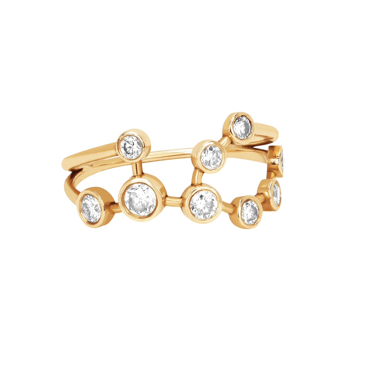 Virgo Diamond Constellation Ring