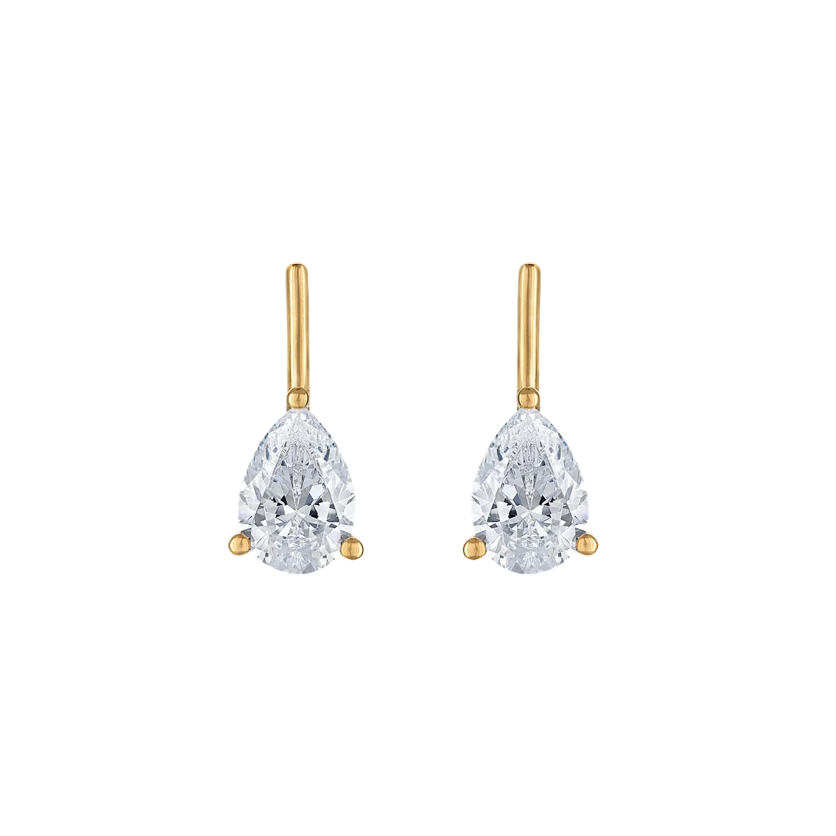 Linea Pear Stud Earrings