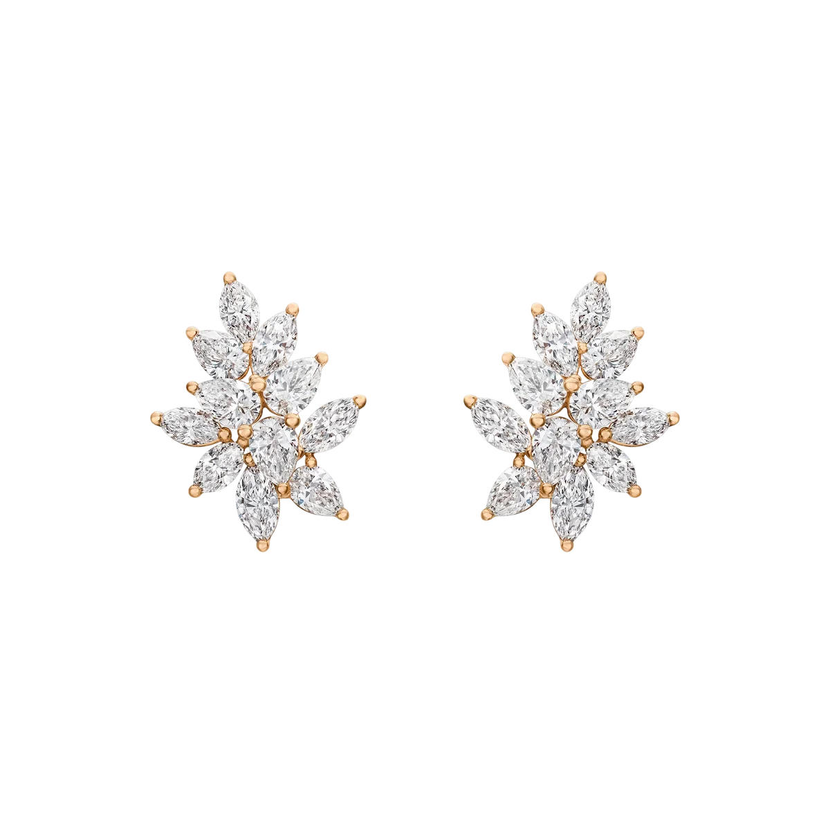 Diamond Cluster Earrings