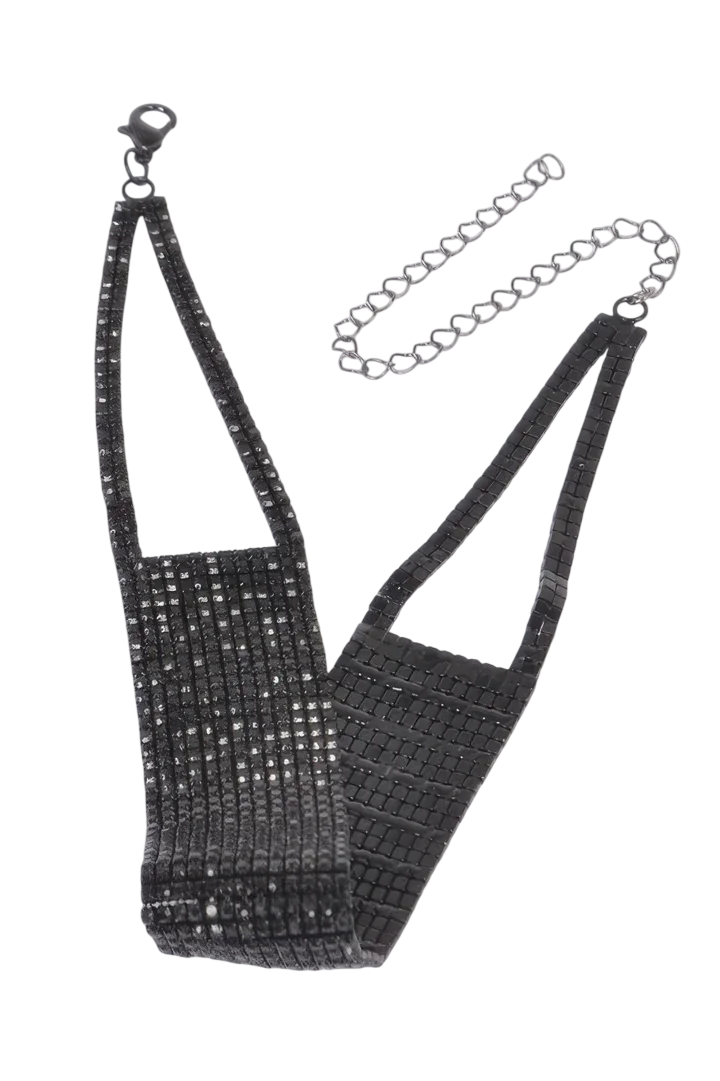 Round Rhinestone Choker Necklace