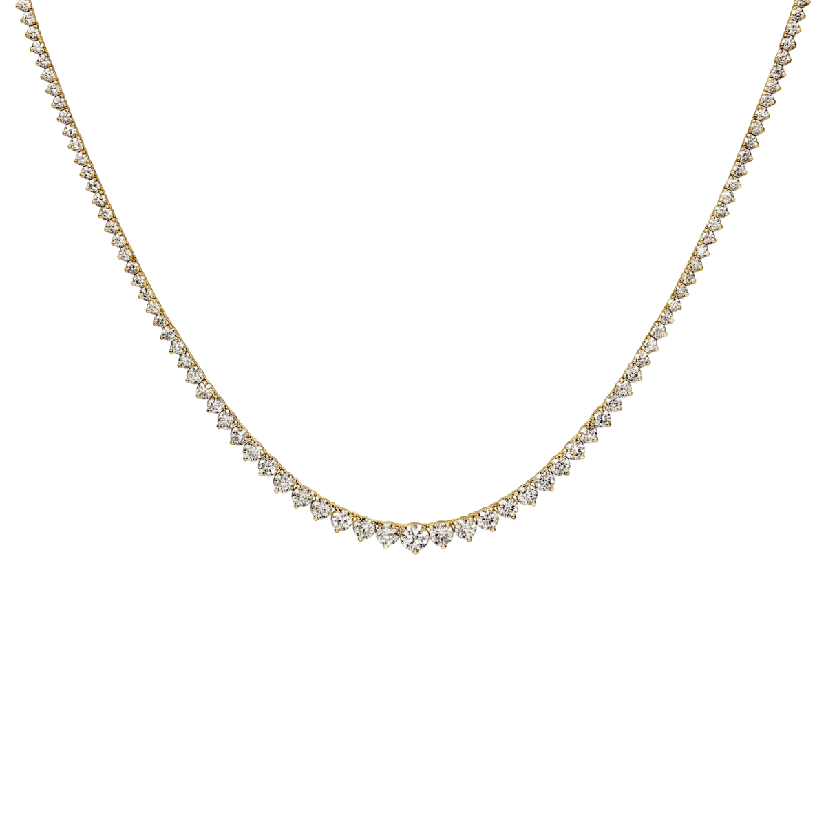 Medium Graduated Tennis Necklace