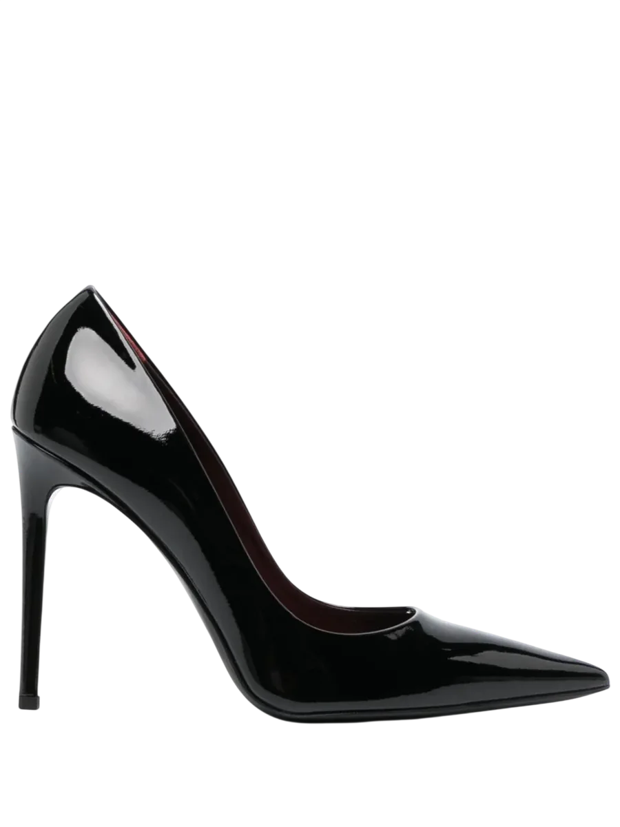 Pointed-toe Leather Pumps