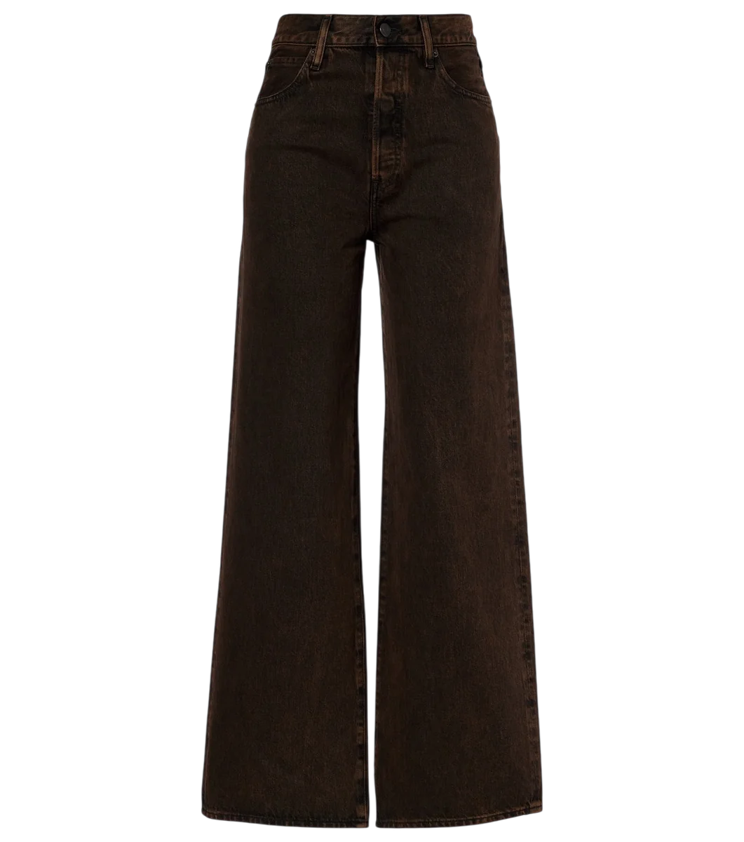 Collegiate High-rise Wide-leg Jeans