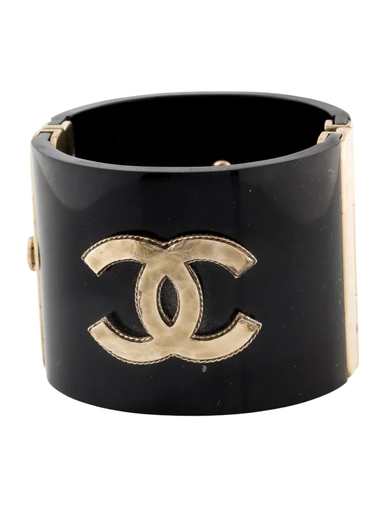 Resin Cc Hinged Bangle Bracelet